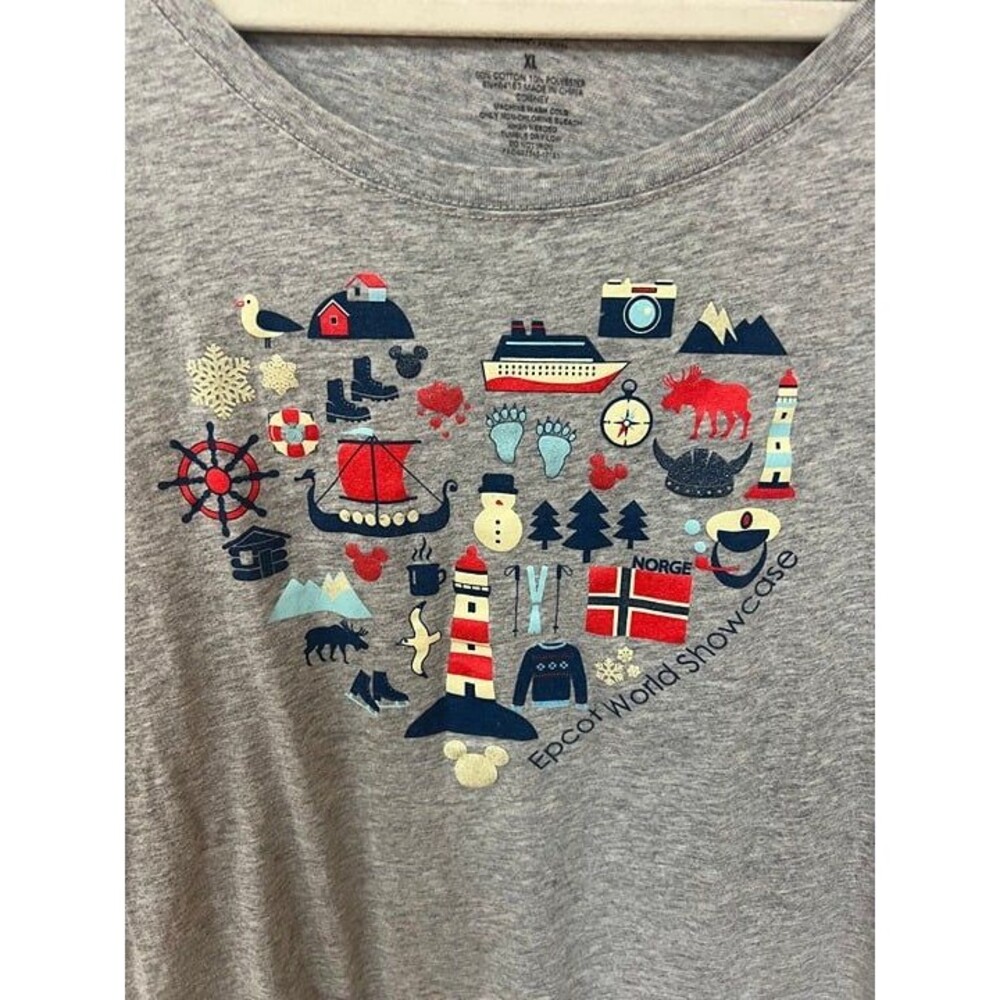Disney Epcot World Showcase T-shirt - Norway Pavilion - Size XL